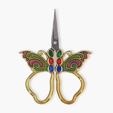 TIJERA DE BORDAR/CORTAHILOS DECORATIVA MARIPOSA - 80 X 50 mm